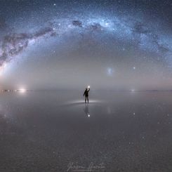  Night Sky Reflections from the World's Largest Mirror 