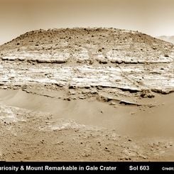  Curiosity Inspects Mt. Remarkable on Mars 