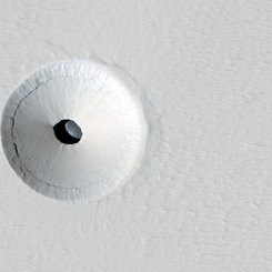A Hole in Mars