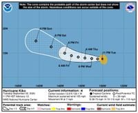 Hurricane Kiko path tracker: See where the Category 4 storm is headed