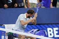 US Open chaos as Bonzi ousts raging Medvedev