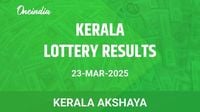 Kerala Lottery Akshaya Winners March 23 - Check Results Now!