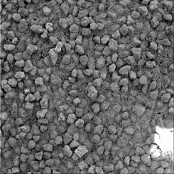 Angular Sand on Martian Hills