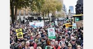 Farmers Rally Against Tax Changes As Protestors Block Westminster