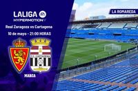 Dónde ver el Real Zaragoza - Cartagena: horario y canal de TV del partido de LaLiga Hypermotion