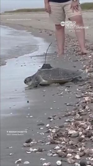 Three Rehabilitated Sea Turtles Released In Massachusetts