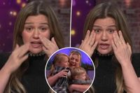 Kelly Clarkson fights back tears on emotional 1,000th episode of talk show after bizarre string of absences