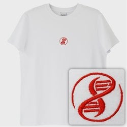 Evrim Ağacı: EA Logolu T-Shirt (Nakış, %100 Pamuk)