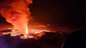 Iceland Volcano Eruption Creates Spectacular Lava Fountains