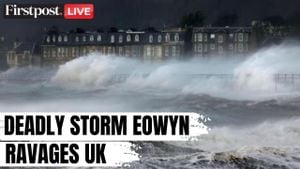 Storm Herminia Batters Dorset, Flood Alerts Issued