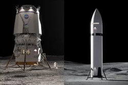 NASA Denetim Raporu: Musk ve Bezos'un Ay İniş Araçları Astronotları Mahsur Bırakabilir.