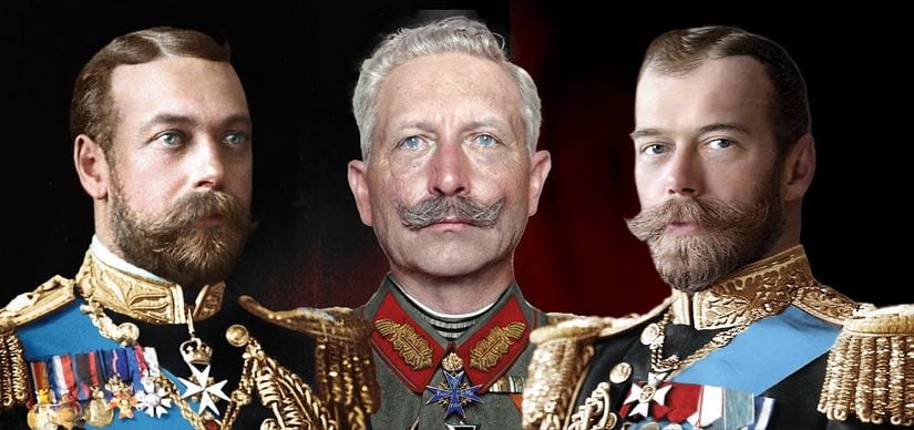 Kral George V, Imparator Wilhelm II, Çar Nicholas II