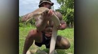 Influencer 'Real Tarzann' under investigation over crocodile wrangling