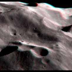 Phoebe Craters in Stereo