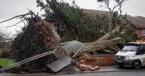 Storm Darragh Causes Widespread Disruption Across The UK