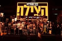 Thousands rally at Tel Aviv’s Hostages Square, survivors take stage: 'Trump, don’t stop!'