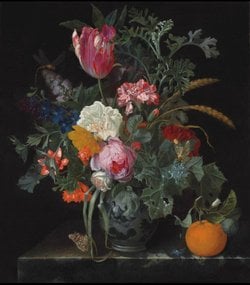 Maria van Oosterwijck'in eserlerinden olan "Çiçek Buketi" tablosunda anlatılmak istenen nedir?