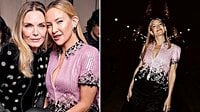 Kate Hudson and Michelle Pfeiffer Serve Timeless Glam While Posing Together at Paris Fashion Week