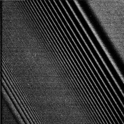 Cassini Images Density Waves in Saturn's Rings