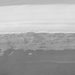 Water-Ice Imaged in Martian Polar Cap