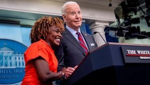 Karine Jean Pierre Breaks With Democrats Over Biden Exit