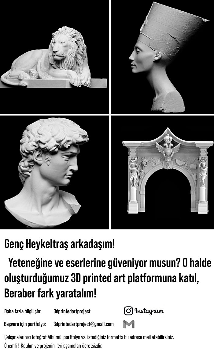 Heykeltraşlar için proje duyurusu