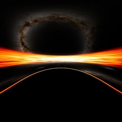 Visualization: Near a Black Hole and Disk
