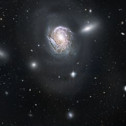 NGC 4911: Spiral Diving into a Dense Cluster