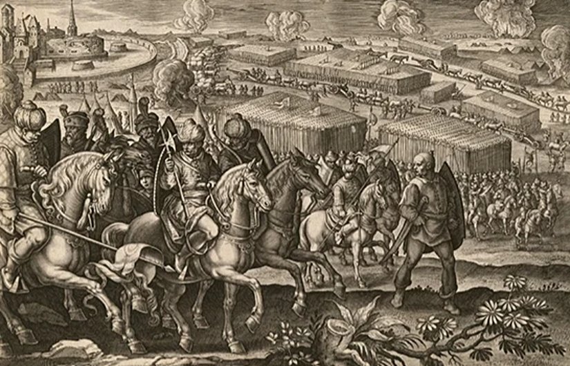 Türk Ordusu'nun Viyana Kuşatması'nı Tasvir Eden Bir Çizim