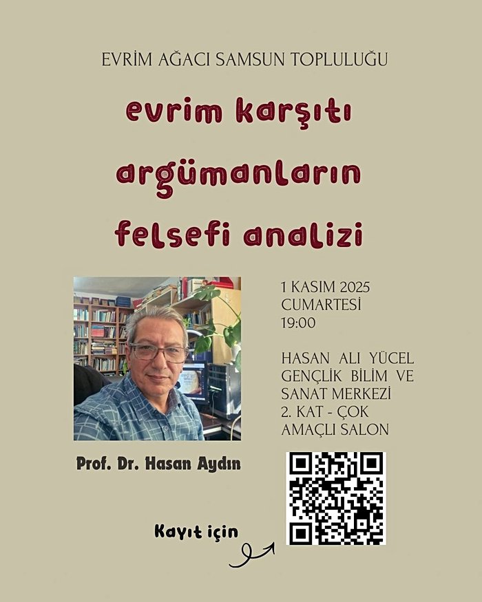 Prof. Dr. Hasan Aydın ile “Evrim Karşıtı Argümanların Felsefi Analizi”
