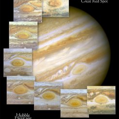 Hubble, Jüpiter'in Büyük Kırmızı Lekesi'ni İzliyor