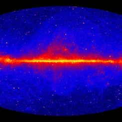 Fermi'nin 12 Yıllık Gökyüzü Gama Işını Haritası