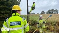 Power restored to 50,000 homes in Storm Amy clear up