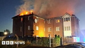 Fire Rips Through Enfield Flats Leaving Families Homeless
