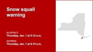 Snow Squalls Sweep Northeast Causing Dangerous Whiteouts