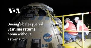 Boeing Starliner Capsule Heads Home Without Crew