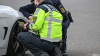 Polizei mit Kontrolle am 