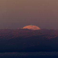  Green Flash at Moonrise 