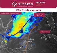 Lluvia fuerte en Yucatán afectará la tarde y noche del viernes 09 de mayo