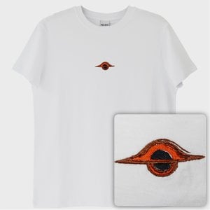 Blackhole: Karadelik T-Shirt (Nakış, %100 Pamuk)