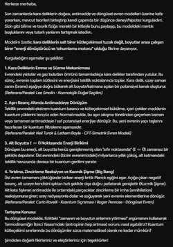 Boyutlar Arası Kuantum Çöküşü, Antimadde Faz Geçişi ve Döngüsel Evren Hipotezi (Bir Düşünce Deneyi) – Sizce Bu Modeldeki Entropi Sorununu Nasıl Aşabiliriz?