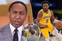 Stephen A. Smith reacts to Bronny’s career-high Lakers night after LeBron James confrontation