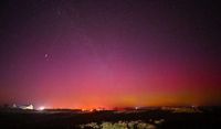 Aurora lights up Regaby