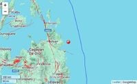Strong 6.2 quake strikes near Cagwait, Surigao del Sur