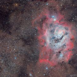  The Lagoon Nebula in Stars Dust and Gas 