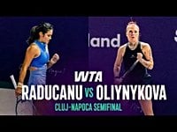 Video : Raducanu defeats Oliynykova at Cluj-Napoca 2026 – Semi-Final