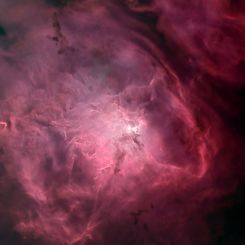 Gas and Dust of the Lagoon Nebula