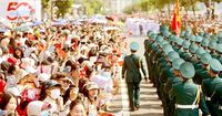 Háo hức trước giờ diễu binh, diễu hành