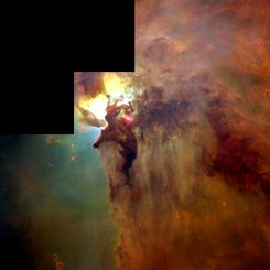 In the Center of the Lagoon Nebula