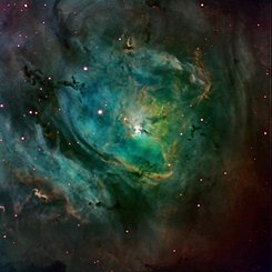 Stars and Dust of the Lagoon Nebula